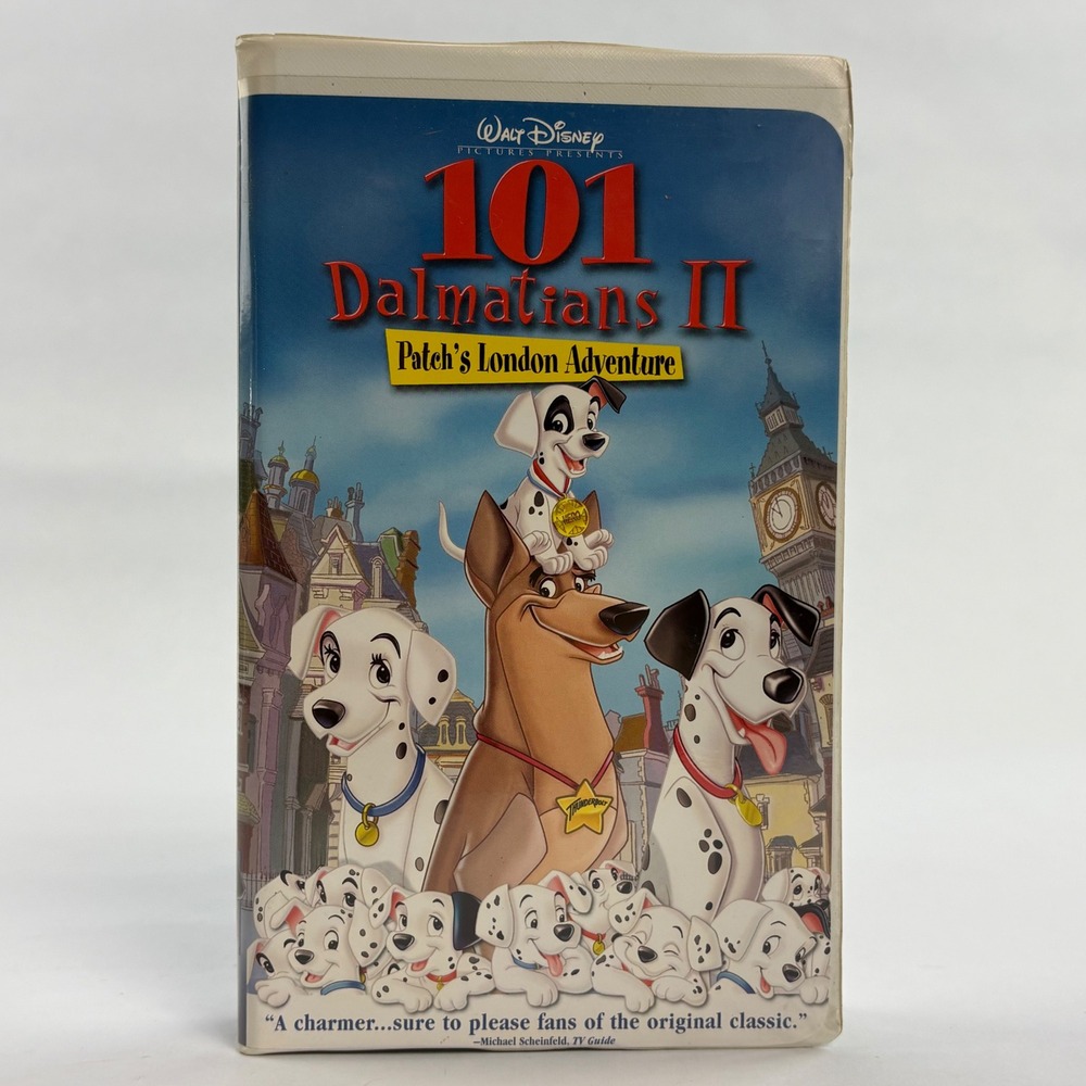 Disney 101 Dalmatians II Patch's London Adventure VHS Clamshell 2002 Movie 23971
